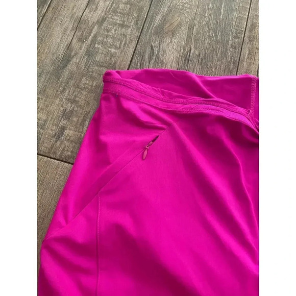 Tail White Label Womens Pink Flat Front Zipper Pocket Athletic Skirt Size Medium - Picture 3 of 7